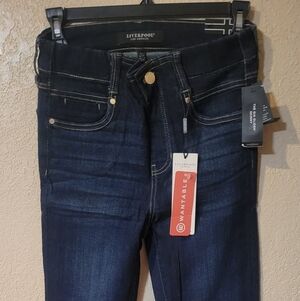 Liverpool Women's Dark Blue "Gia Glider" Skinny Stretch Jeans NEW Size Tall 6/28